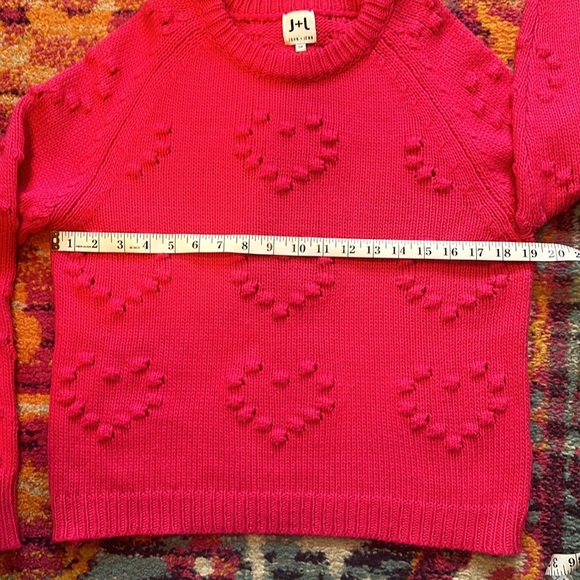 John & Jenn Pink Heart Sweater - Picture 4 of 7